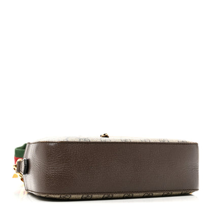 Gucci GG Supreme Monogram Web Neo Vintage Shoulder Bag Beige New Acero Crop 4 of 10