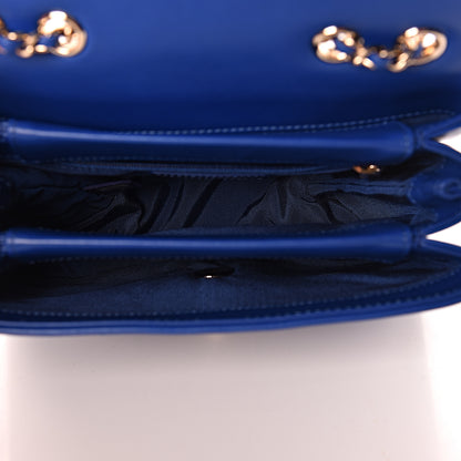 Chanel Calfskin Stitched Flap Dark Blue 5 of 10