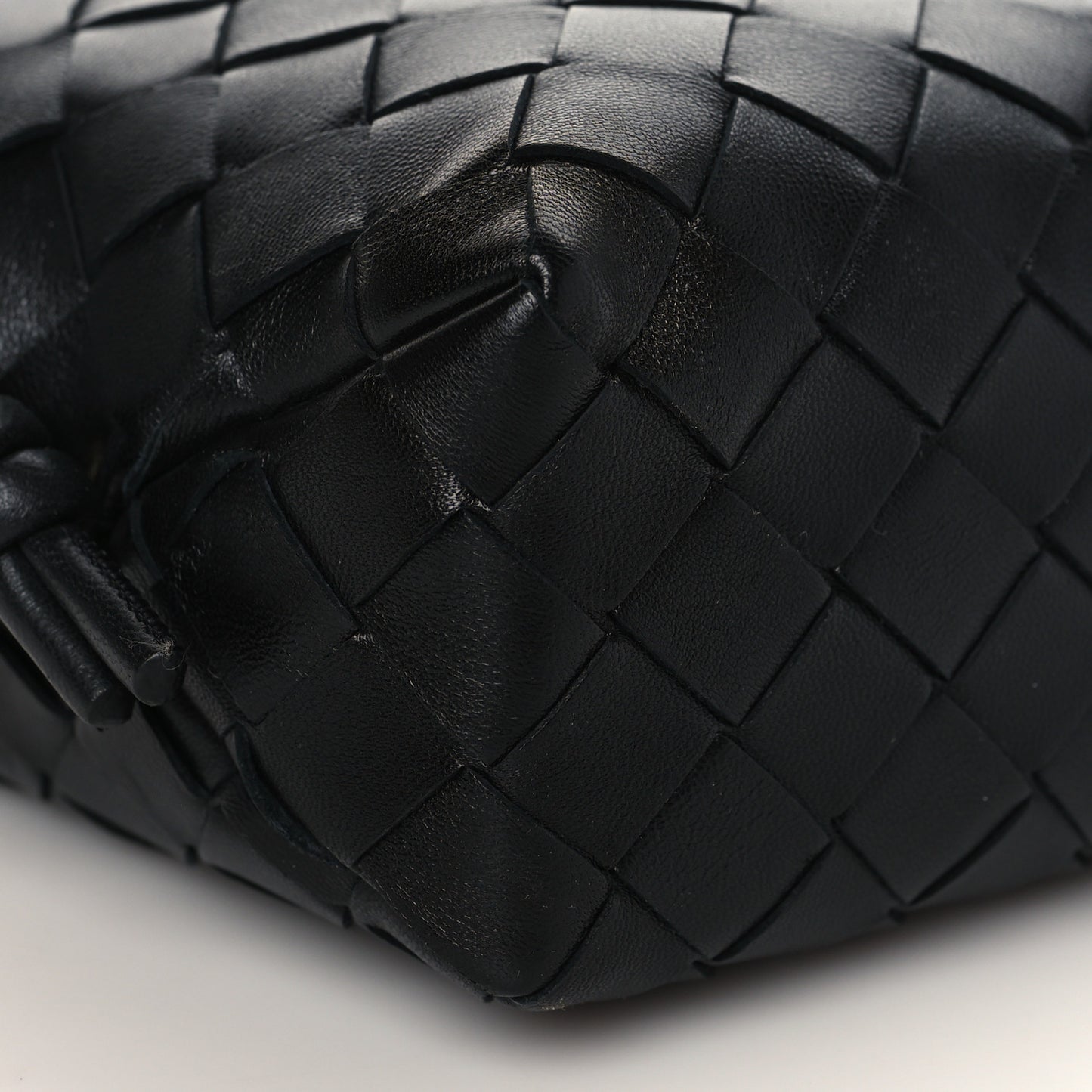 Nappa Intrecciato Mini Loop Camera Bag Black