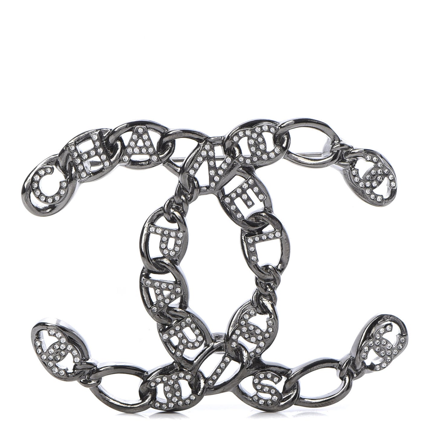 Ruthenium Crystal CC Brooch
