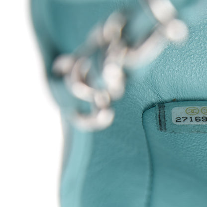 Chanel Lambskin Quilted Mini Rectangular Flap Light Blue 9 of 11