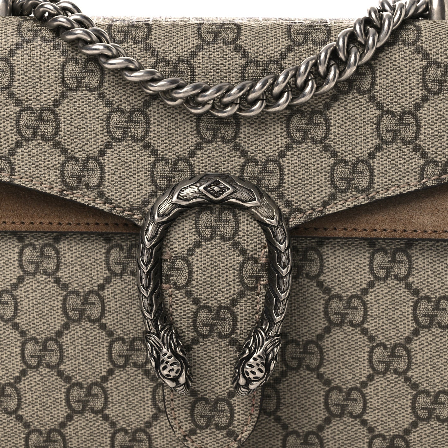 GG Supreme Monogram Mini Dionysus Shoulder Bag Taupe