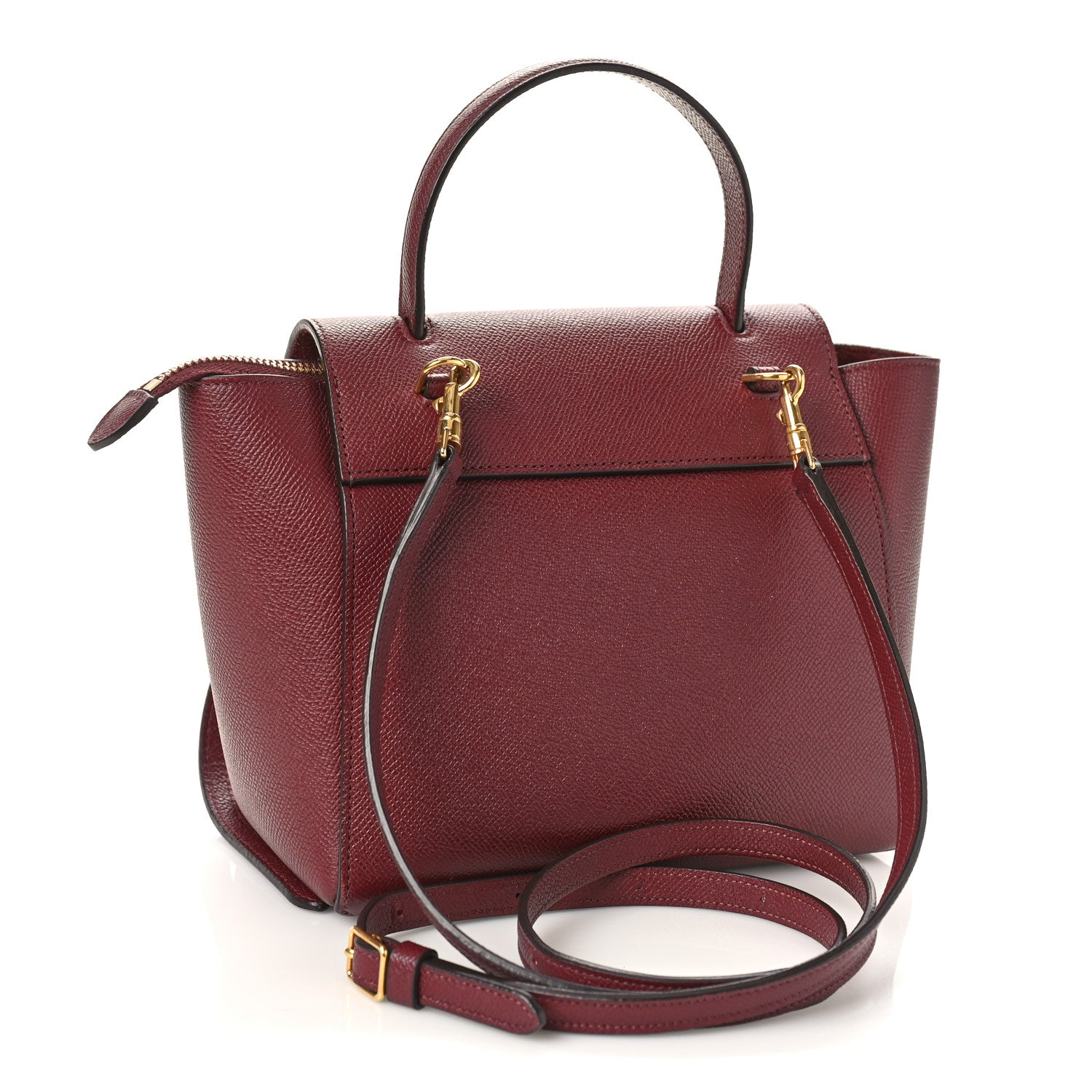 Celine Grained Calfskin Nano Belt Bag Acai 3 of 8