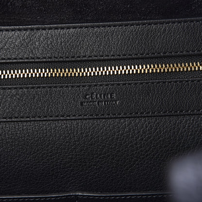 Celine Soft Grained Calfskin Small Belt Cabas Phantom Black 7 of 10