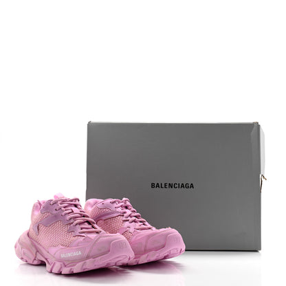 Balenciaga Mesh Nylon Destroyed Womens Track.3 Sneakers 37 Pink White 12 of 12
