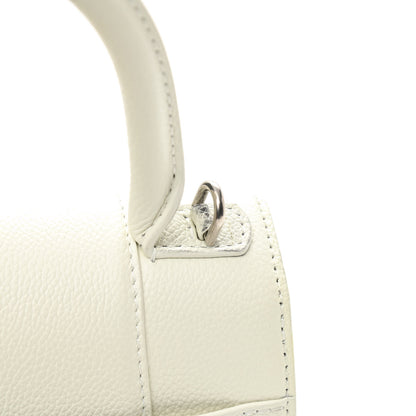 Balenciaga Grained Calfskin Small Hourglass Top Handle Bag White 9 of 11