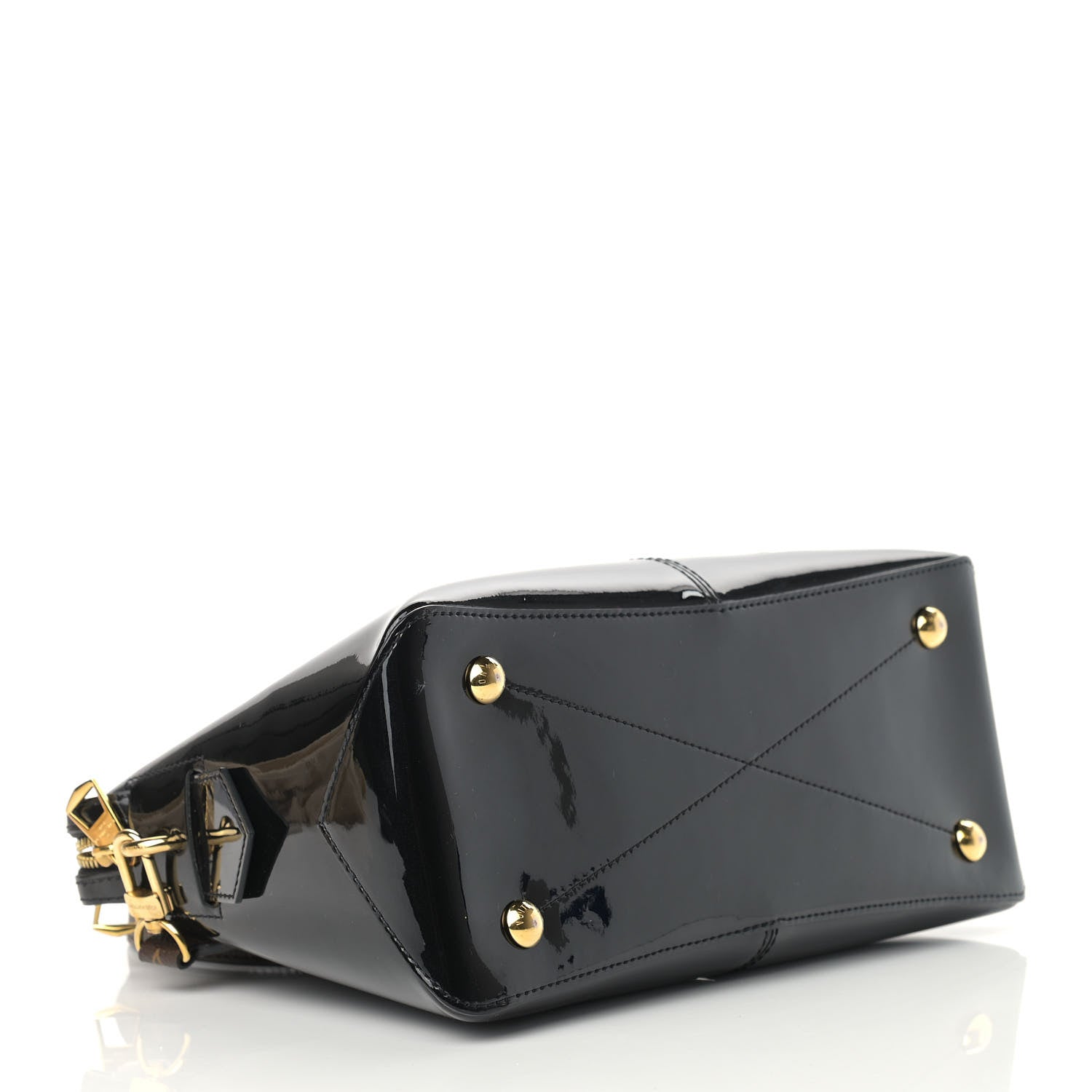 Louis Vuitton Patent Calfskin Miroir Tote Black 4 of 10