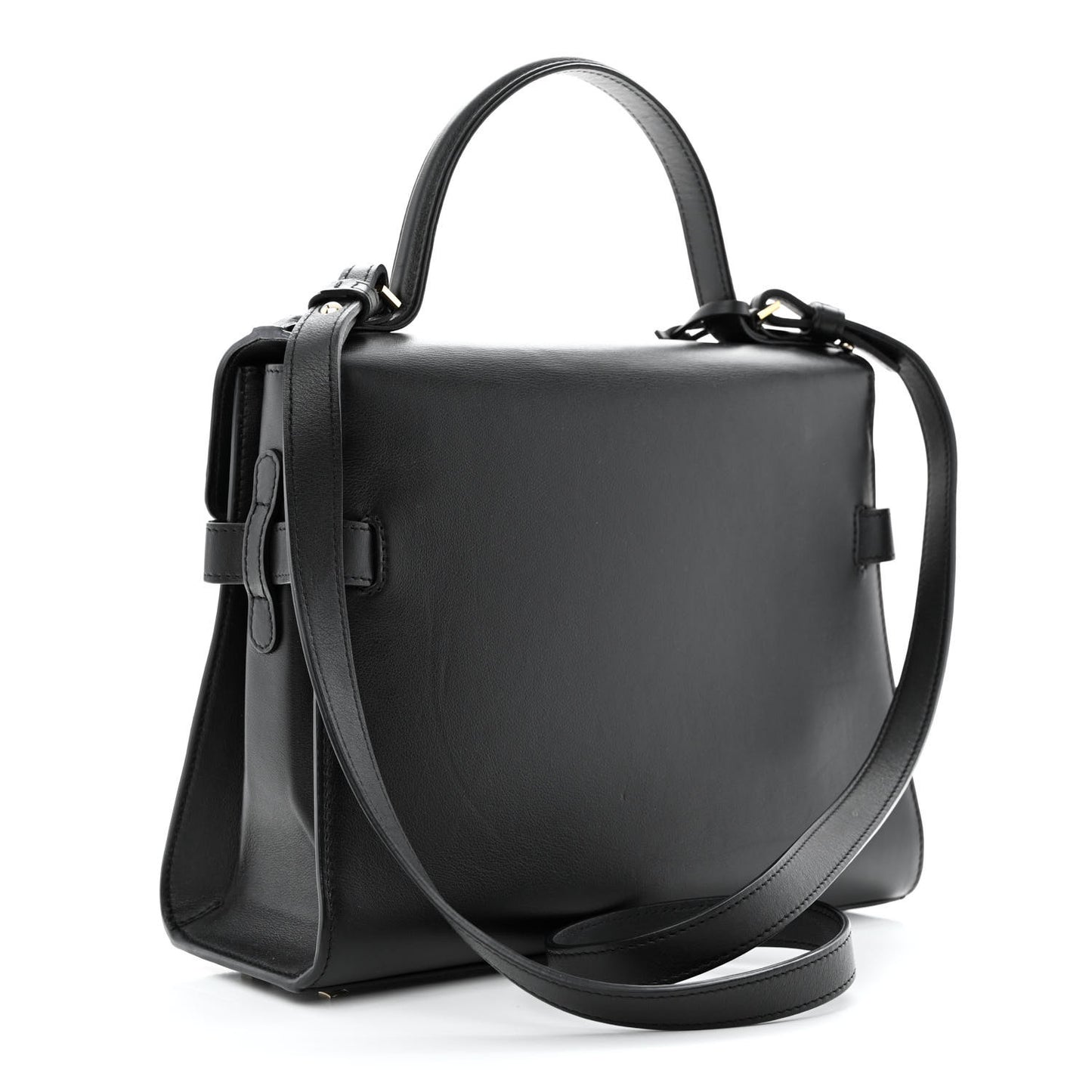 Calfskin MM Tempete Satchel Black