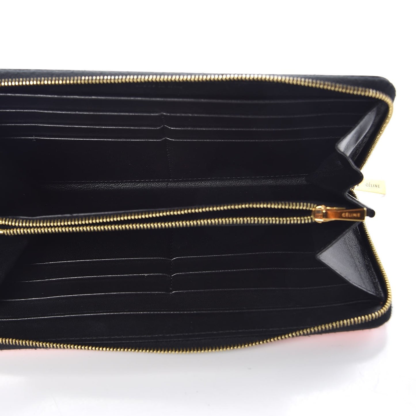 Spazzolato Calfskin Large Zip Around Multifunction Wallet Pink