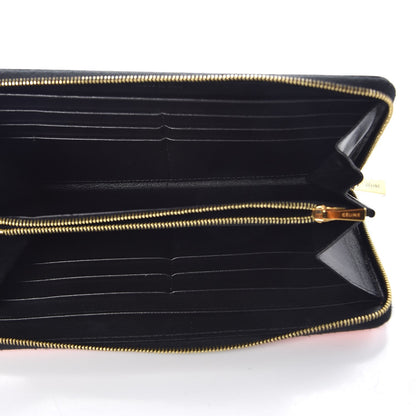 Celine Spazzolato Calfskin Large Zip Around Multifunction Wallet Pink 5 of 7