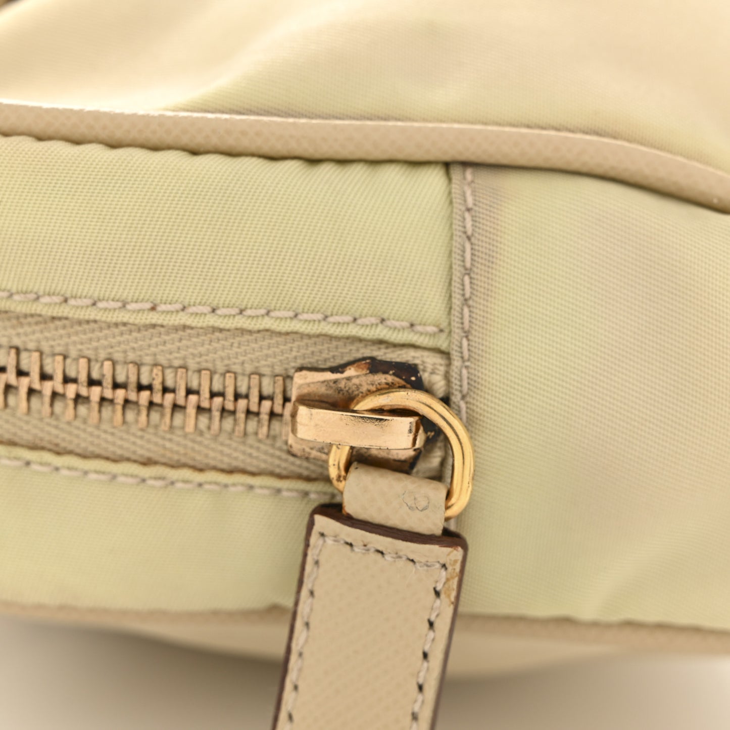 Nylon Saffiano Top Handle Bag Lino