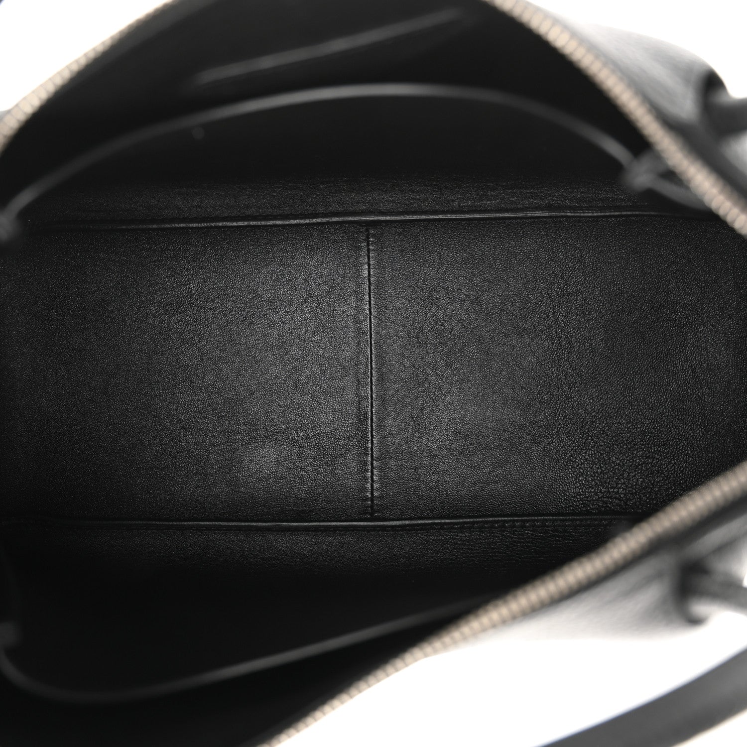 Prada Vitello Daino Soft Medium Zippered Top Handle Bag Black 5 of 13