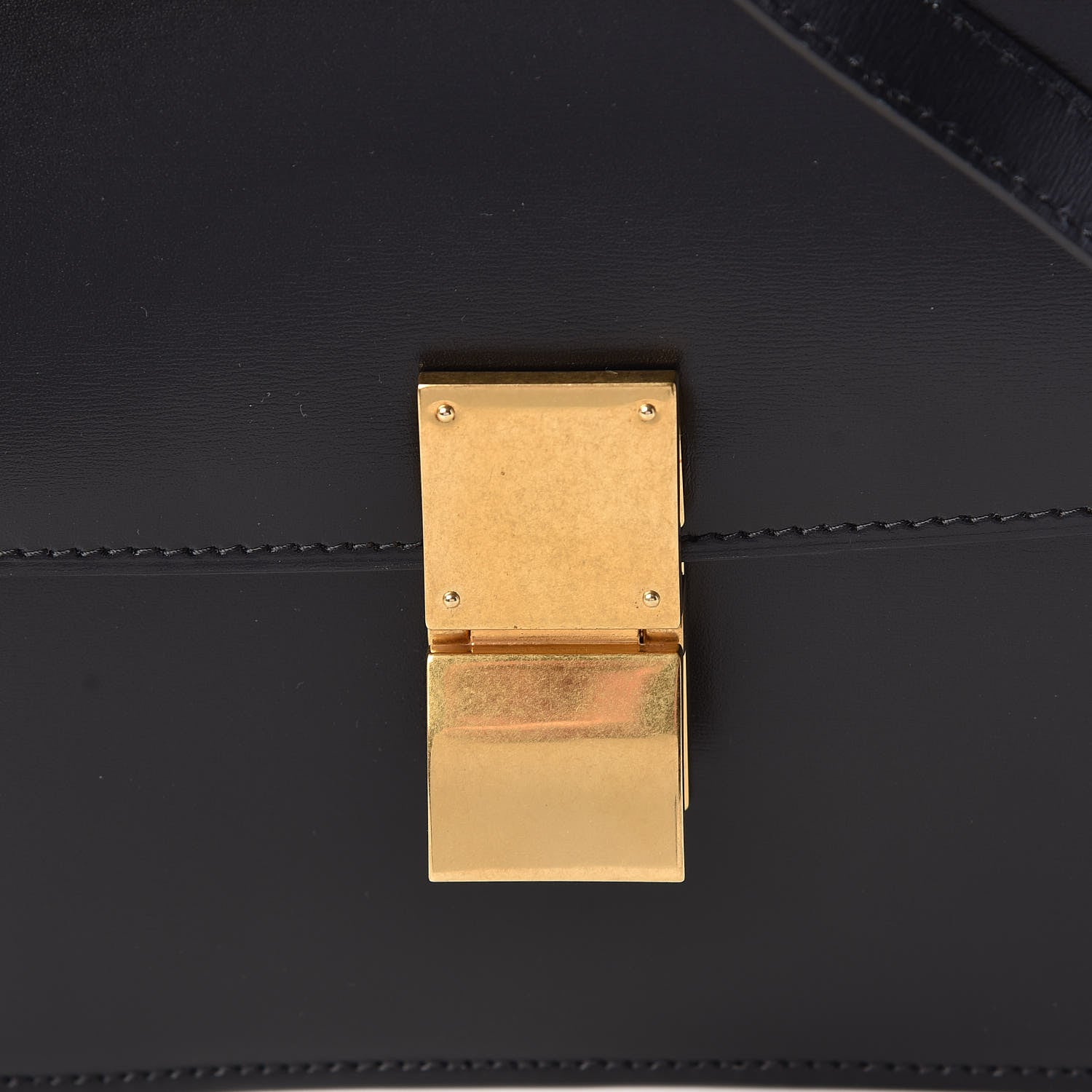 Celine Box Calfskin Medium Classic Box Flap Bag Black 10 of 11
