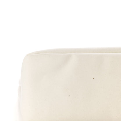 Prada Canapa Banana Print Logo Shopping Tote White 13 of 17