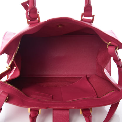Saint Laurent Calfskin Small Classic Y Cabas Fuchsia 5 of 12