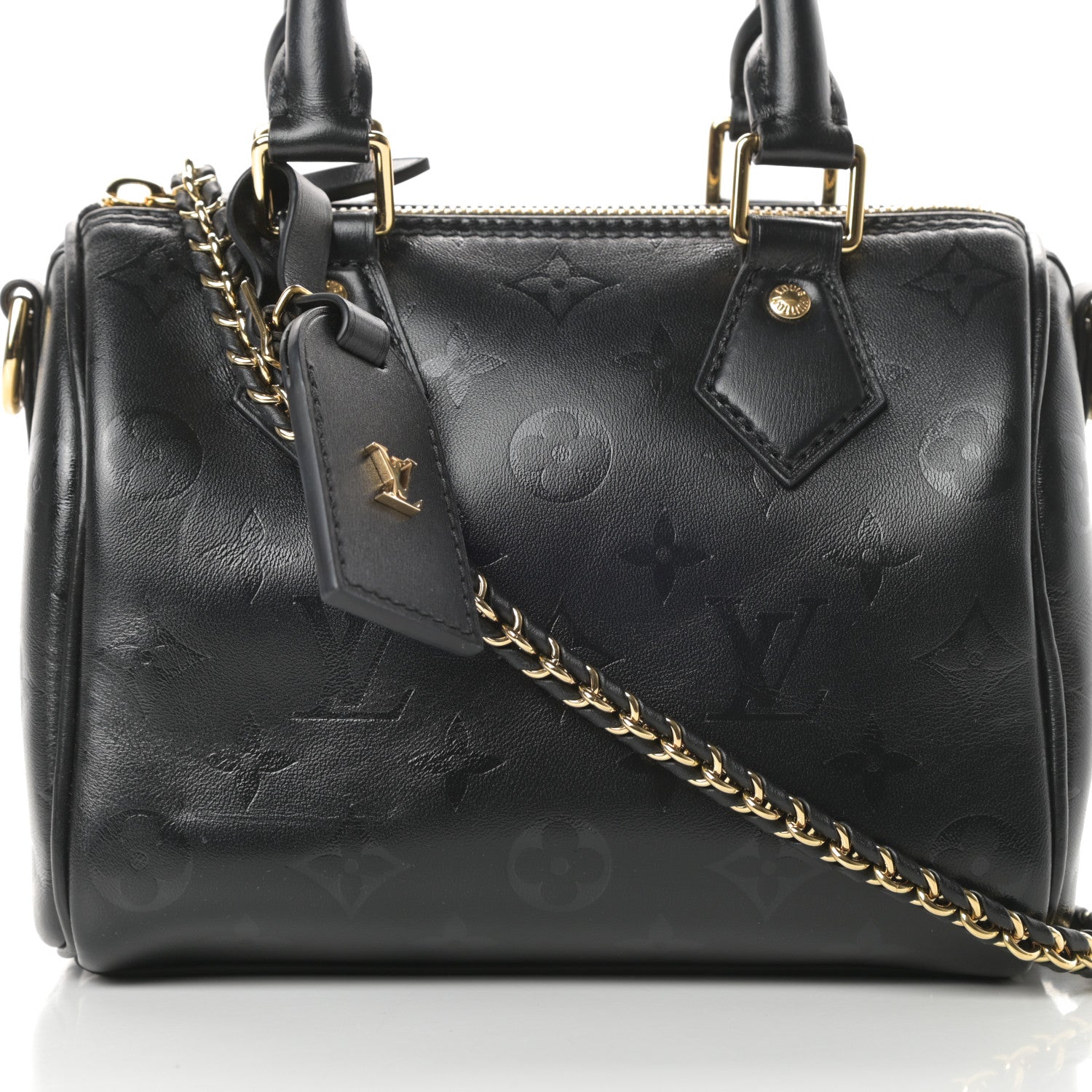 Louis Vuitton Monogram Ink Speedy BB Black 7 of 10