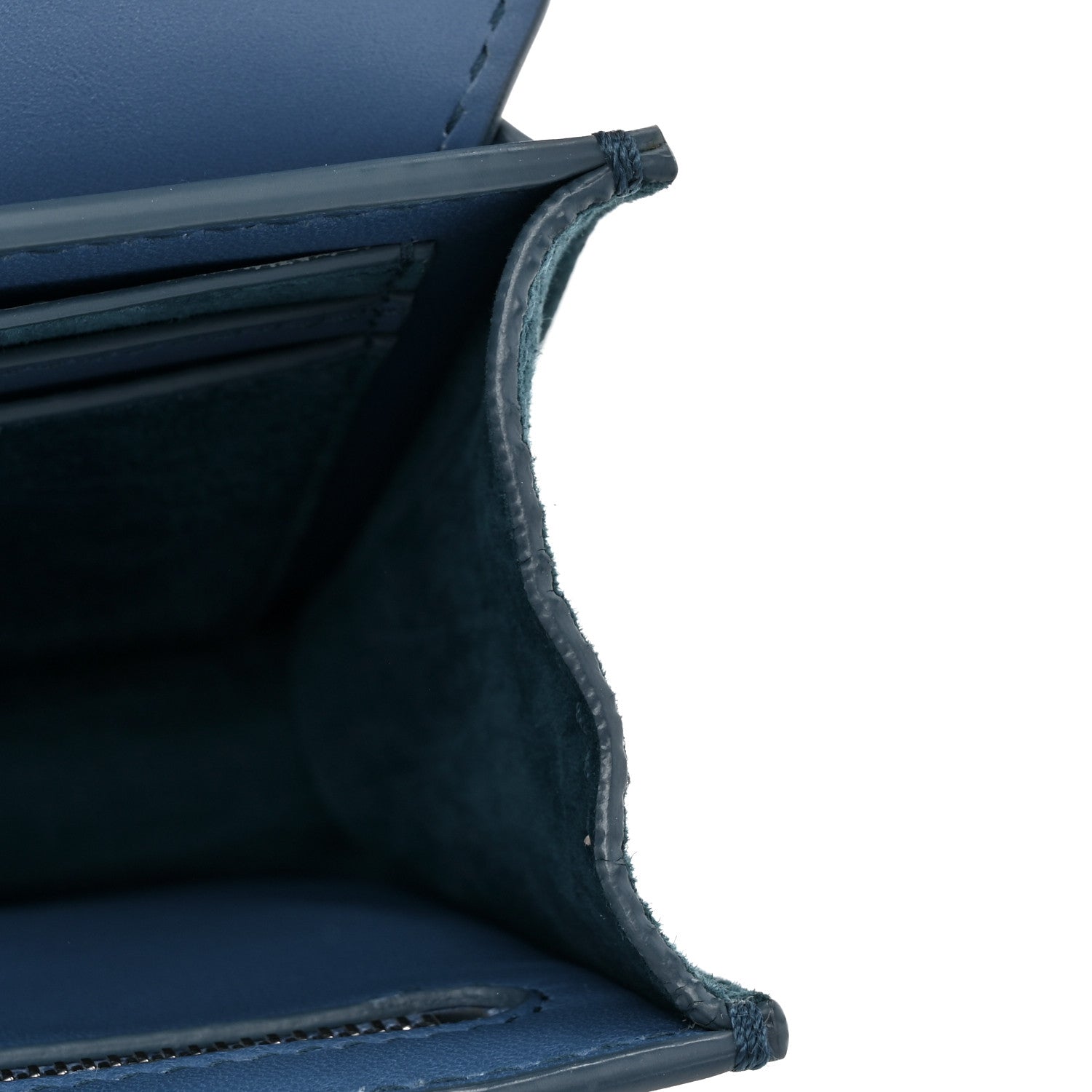 Loro Piana Calfskin Artemis Shoulder Bag Blue 10 of 10