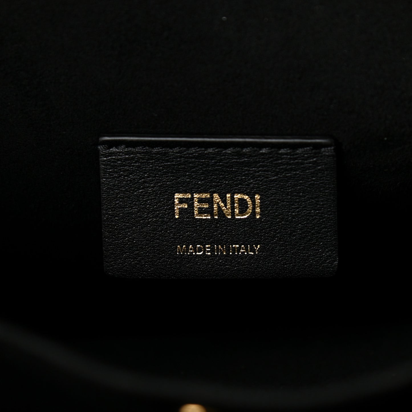 Chenille Vitello Seta Plexiglass FF Fendi O'Lock Zipper Blue Black
