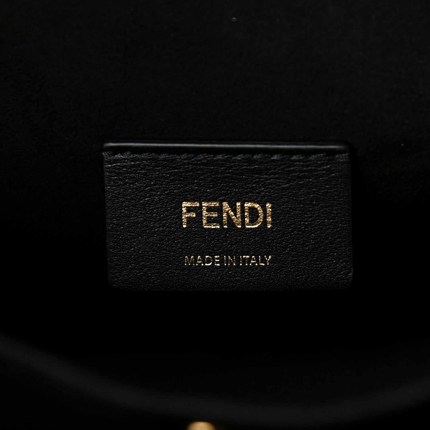 Fendi Chenille Vitello Seta Plexiglass FF Fendi O'Lock Zipper Blue Black 5 of 9
