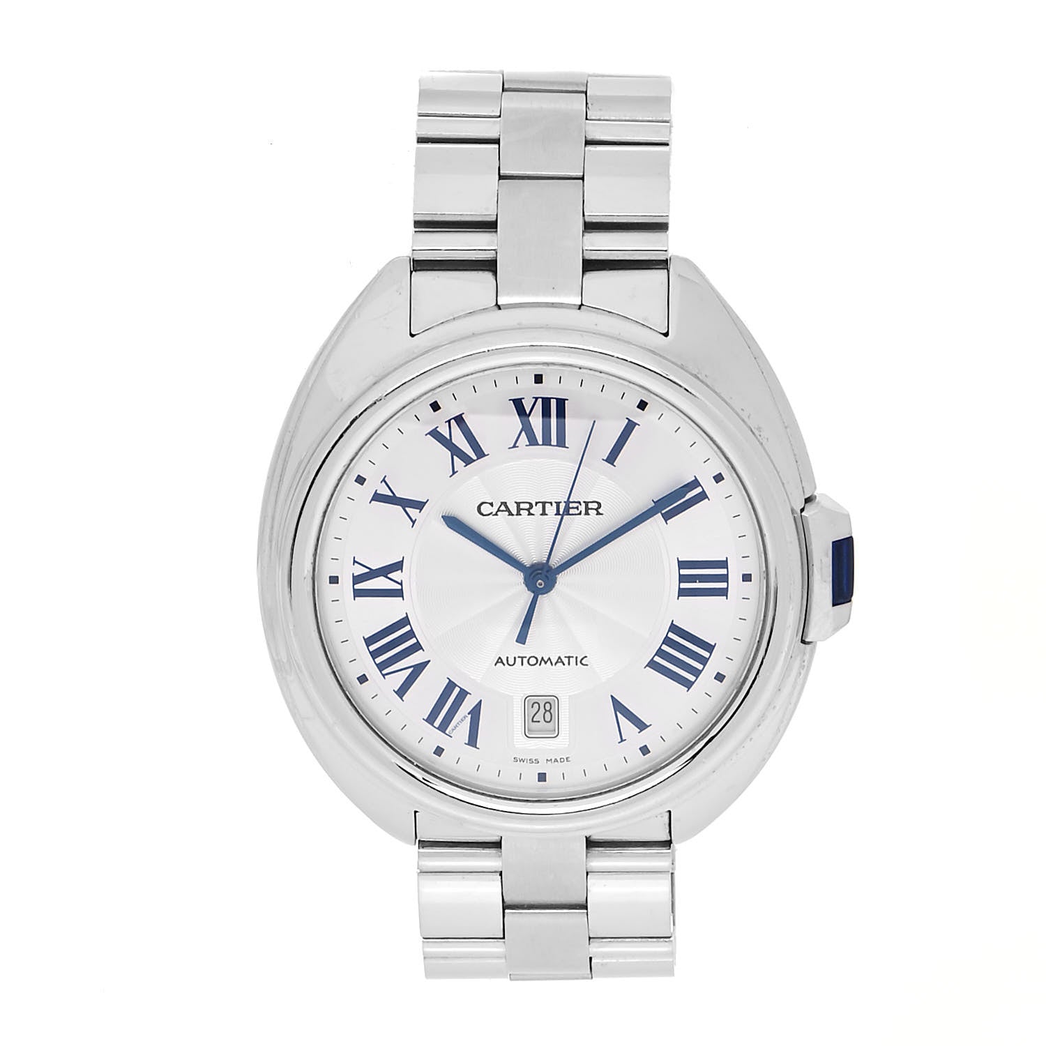 Cartier Stainless Steel 40mm Cle De Cartier Automatic Watch 1 of 5