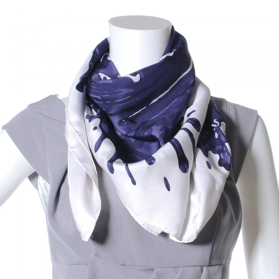 Silk Peinture Fraiche 90 Scarf Purple