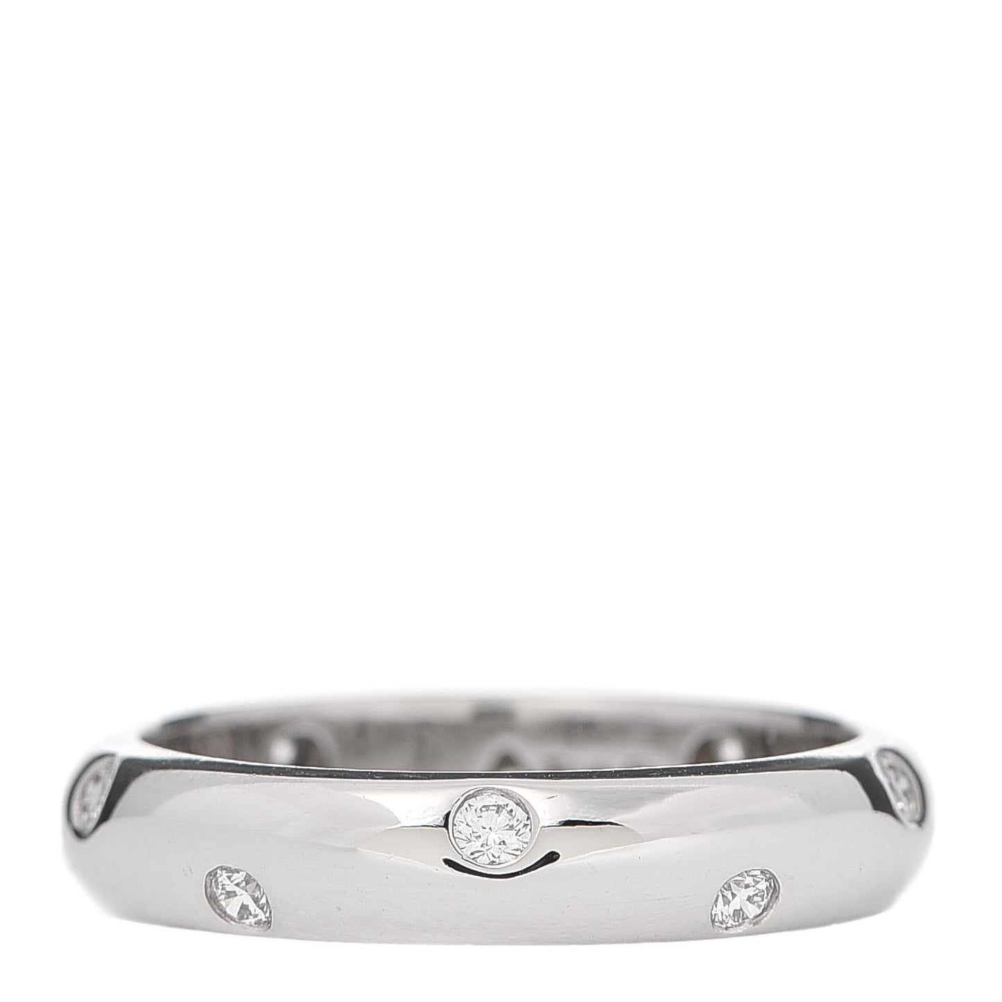 Platinum Diamond 4mm Etoile Band Ring 50 5.25