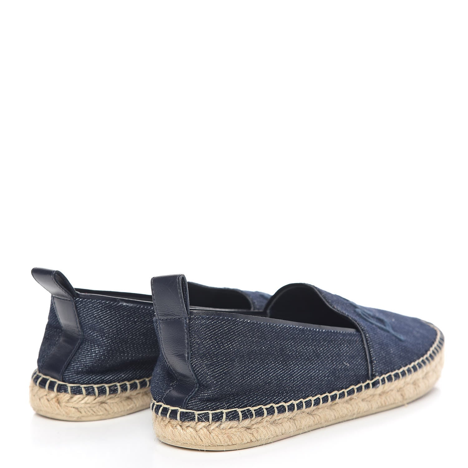 Louis Vuitton Canvas Waterfall Espadrille Flats 38 Marine 4 of 12