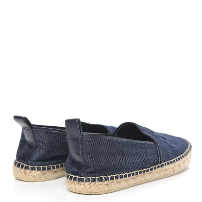 Louis Vuitton Canvas Waterfall Espadrille Flats 38 Marine 4 of 12