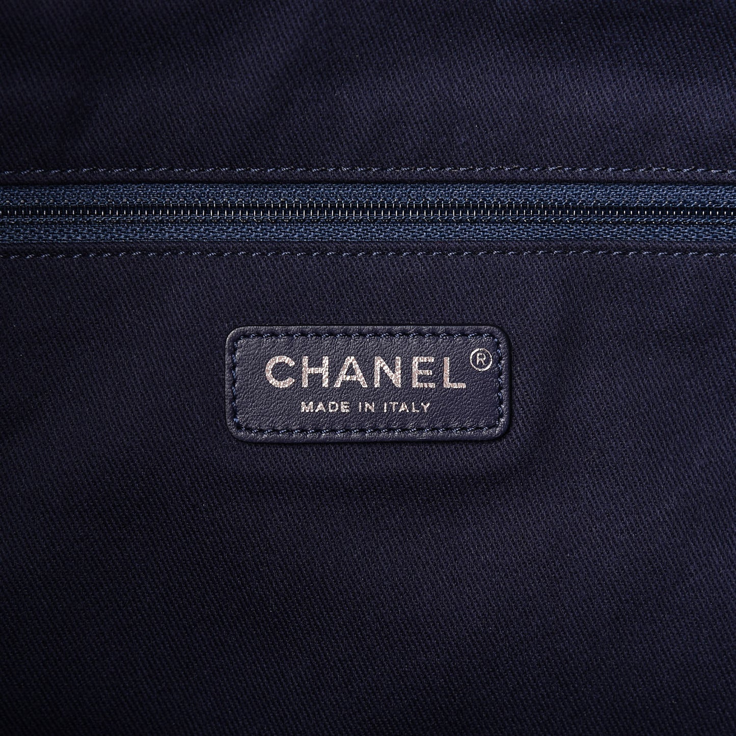Canvas Large Shopping Tote Dark Blue