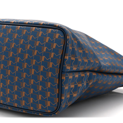 Moynat Grained Calfskin Canvas 1920 Oh! Tote Ruban MM  Indigo Bronze 10 of 10
