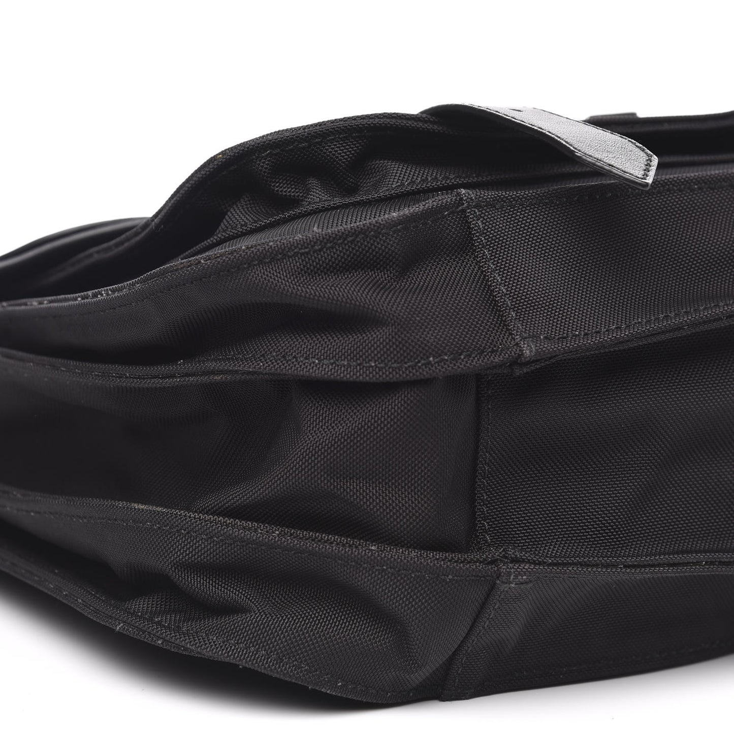 Lambskin Nylon Extra Large PS1 Satchel Black