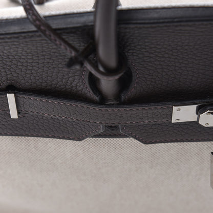 Hermes Toile Togo Birkin 40 Chocolate 35 of 37