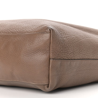 Gucci Pebbled Calfskin Twill Hobo Brown 8 of 17