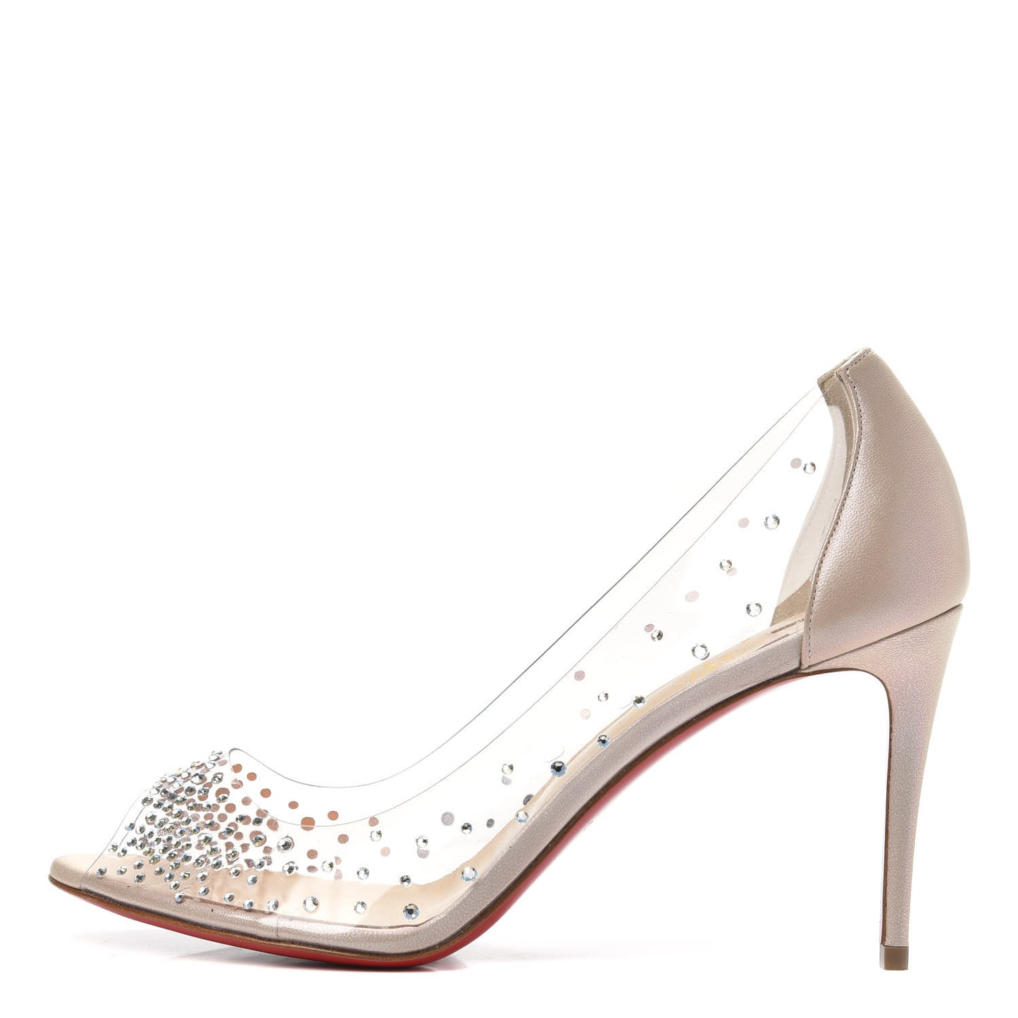 PVC Nappa Sucre Glace 85 Pumps 39.5 Nude