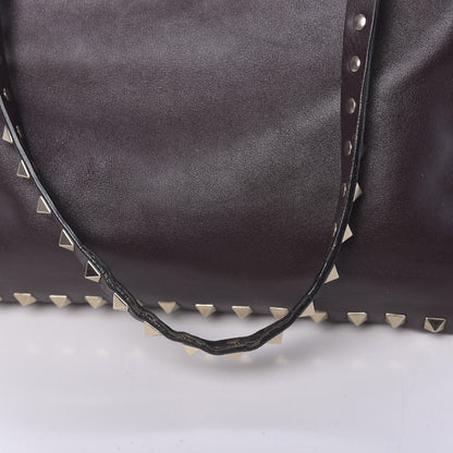 Valentino Garavani Vitello Small Rockstud Tote Griotte 7 of 14