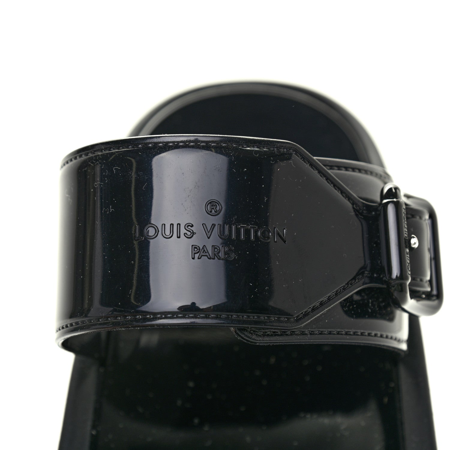 Louis Vuitton Monogram Sunbath Flat Mule Sandals 38 Black 6 of 7