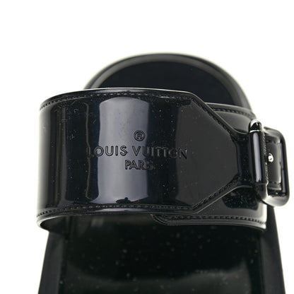 Louis Vuitton Monogram Sunbath Flat Mule Sandals 38 Black 6 of 7