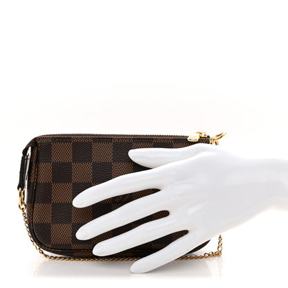 Louis Vuitton Damier Ebene Mini Pochette Accessories 2 of 8