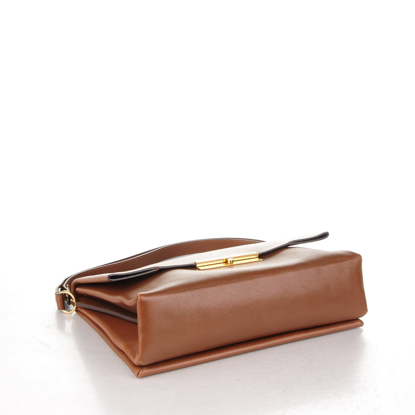 Smooth Calfskin Blade Flap Camel