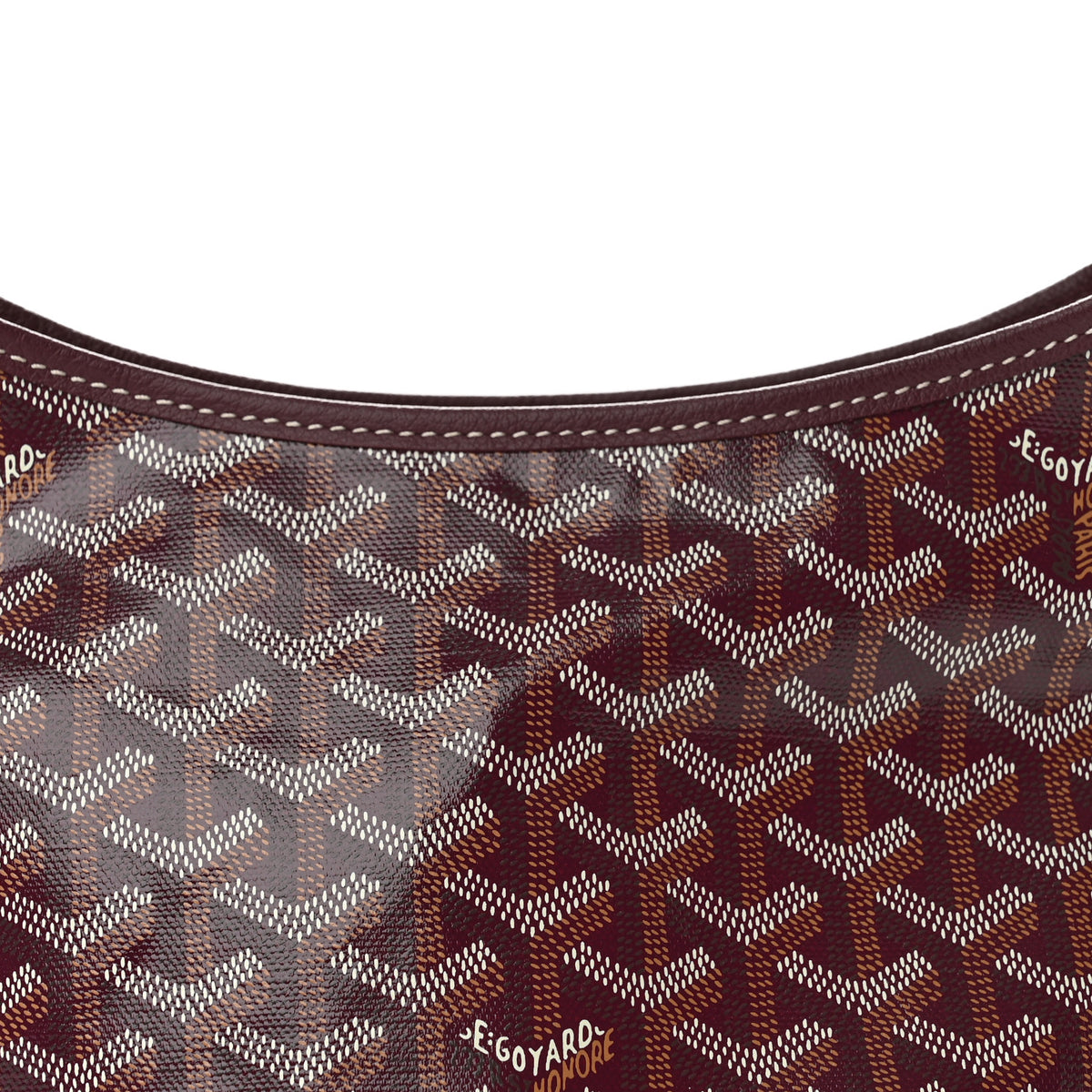 Goyardine Mini Boheme Hobo Burgundy