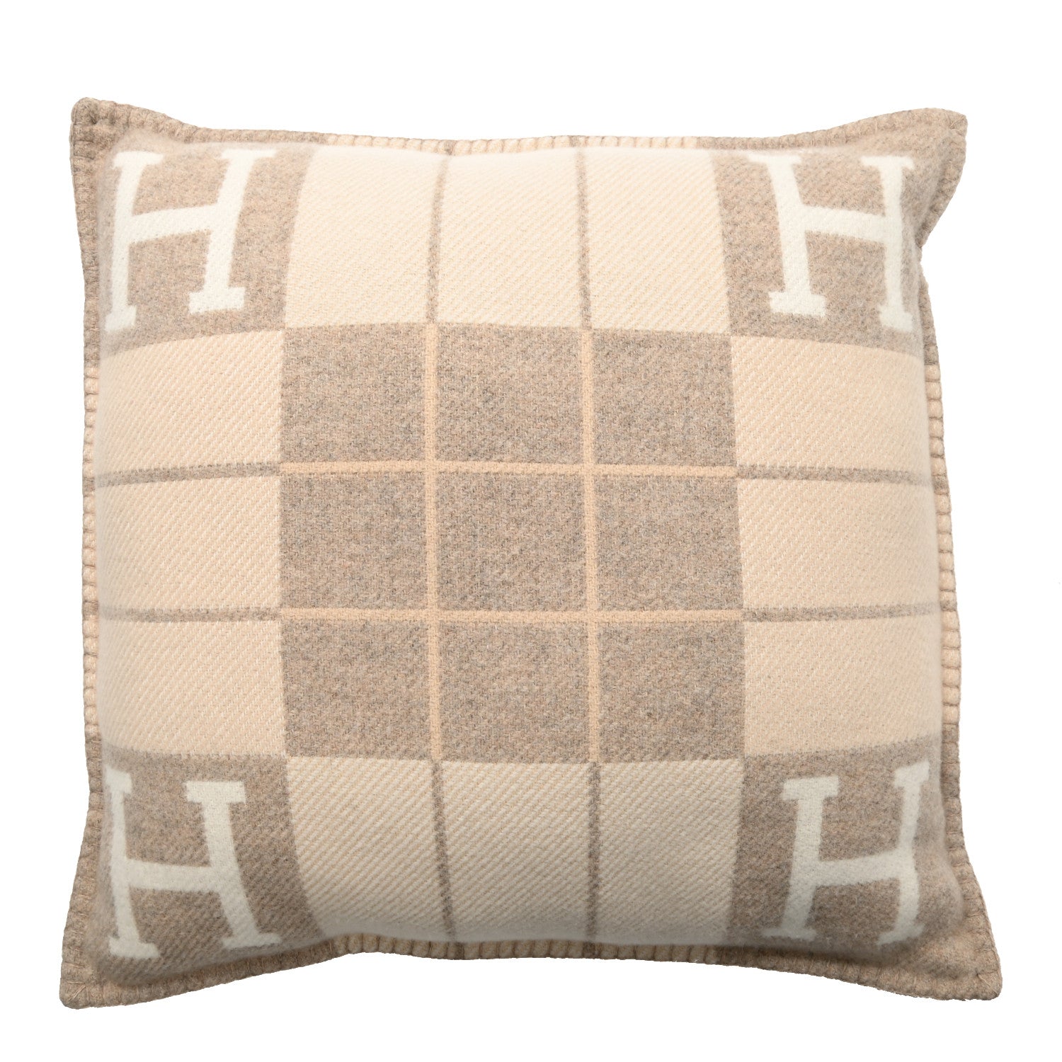 Hermes Wool Cashmere Avalon III Pillow PM Coco Camomille 1 of 3