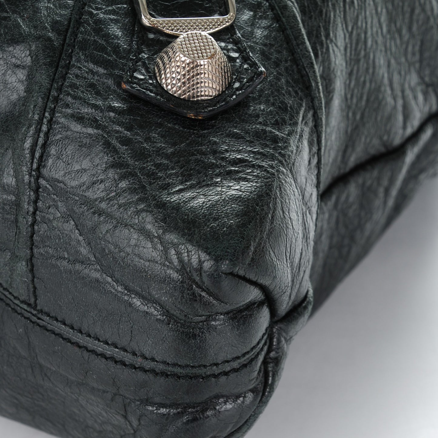 Agneau Giant 21 Silver Hardware Brief Black