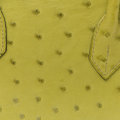 Hermes Ostrich Birkin 30 Vert Anis 11 of 12