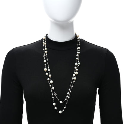 David Yurman Sterling Silver Black Onyx Pearl Graduated Necklace 2 of 4