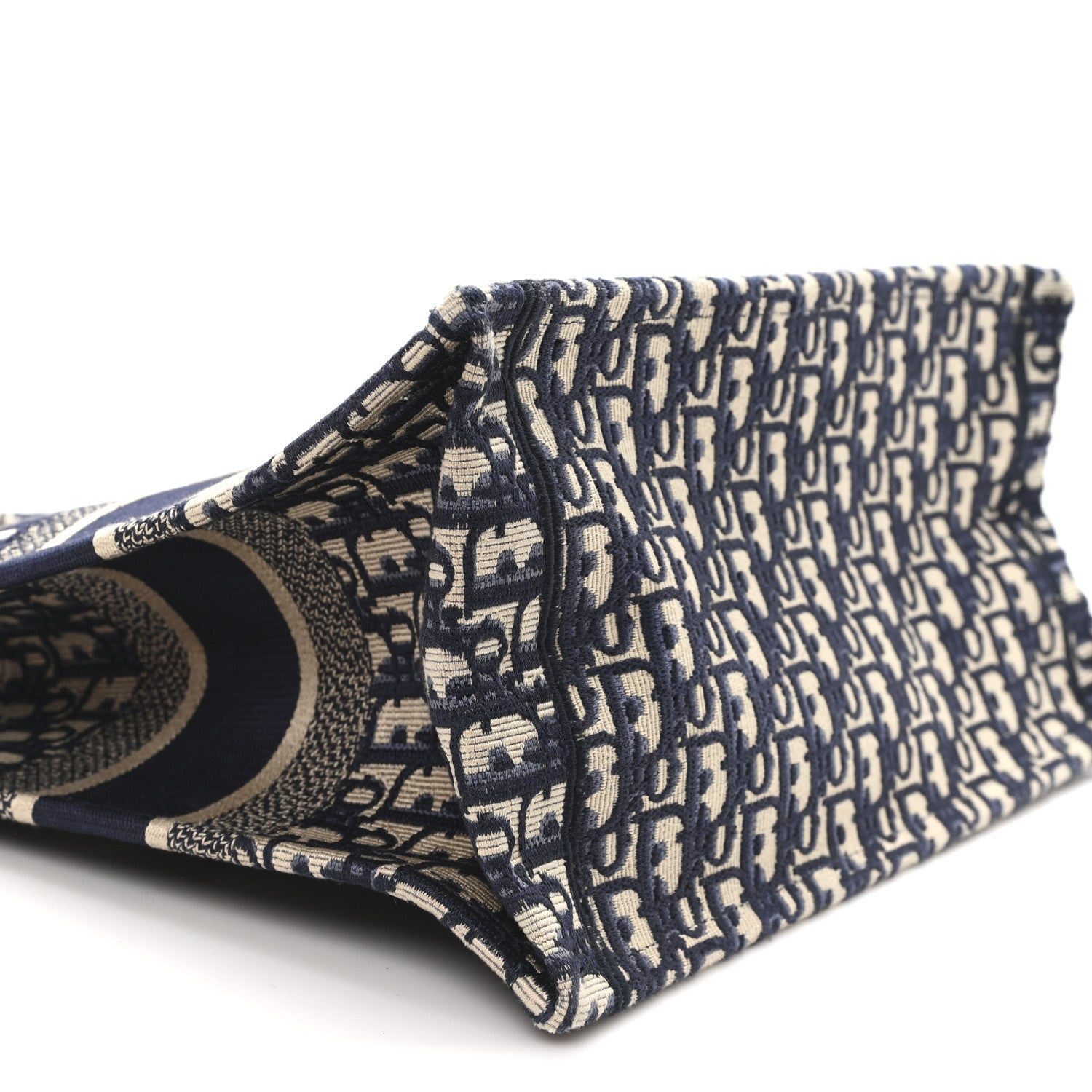 Christian Dior Oblique Medium Book Tote Blue Multicolor 9 of 10