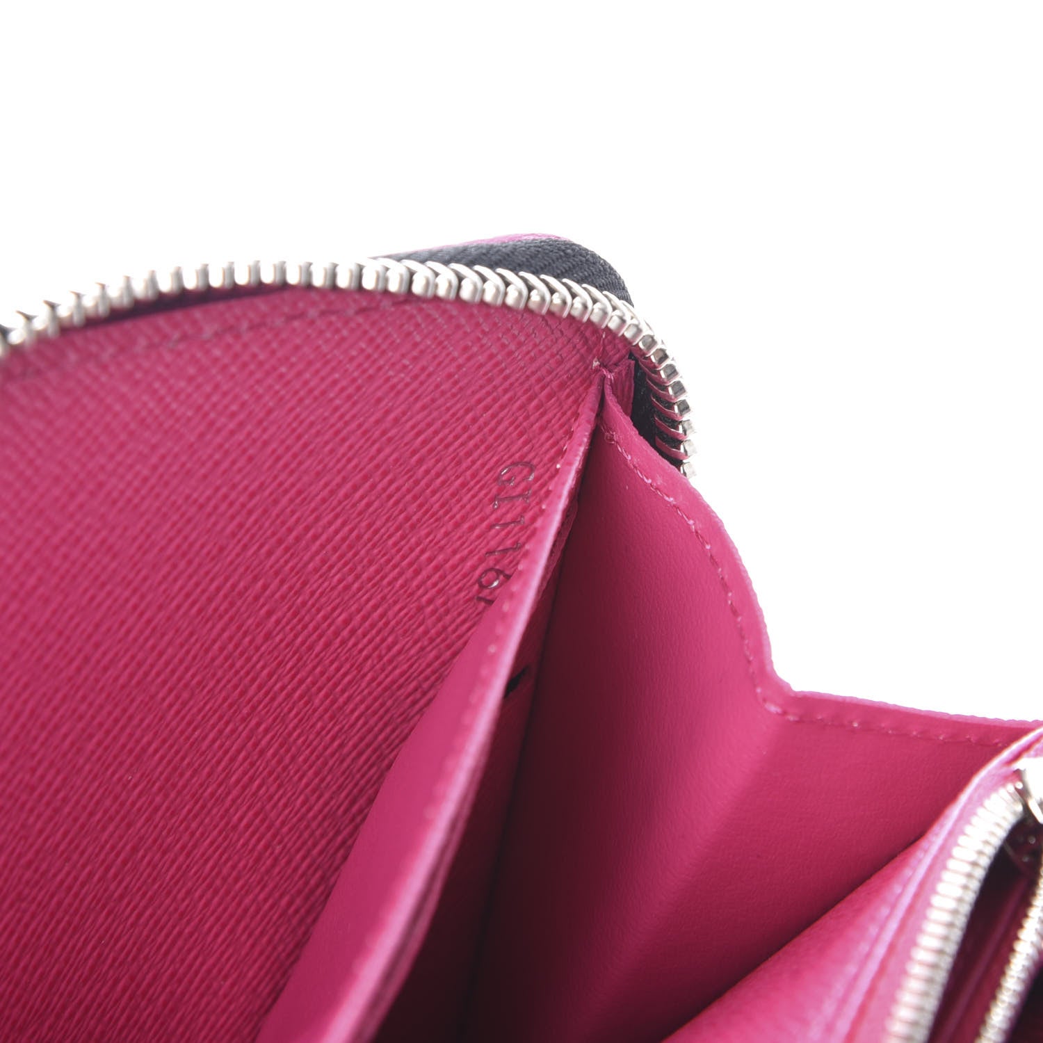Louis Vuitton Epi Zippy Wallet Black Hot Pink 7 of 9