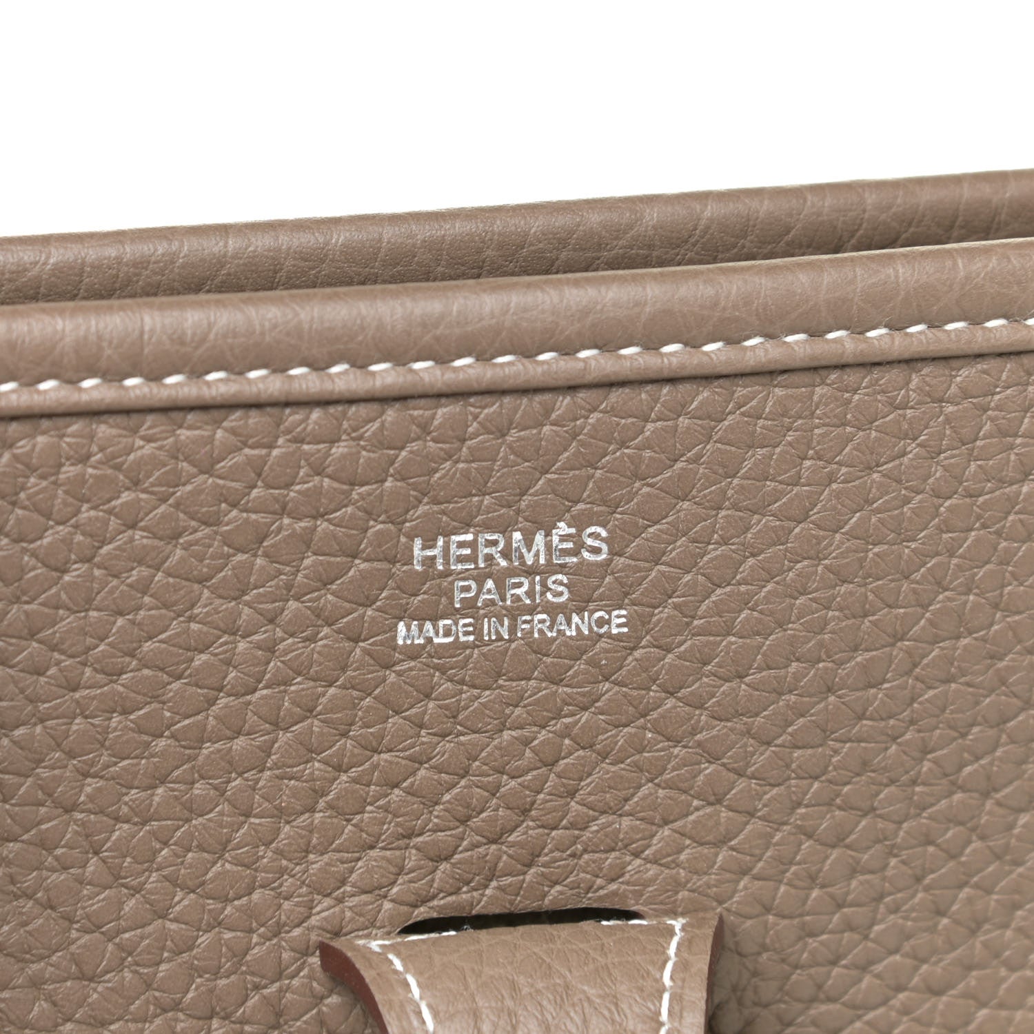 Hermes Taurillon Clemence Evelyne III PM Etoupe 7 of 10