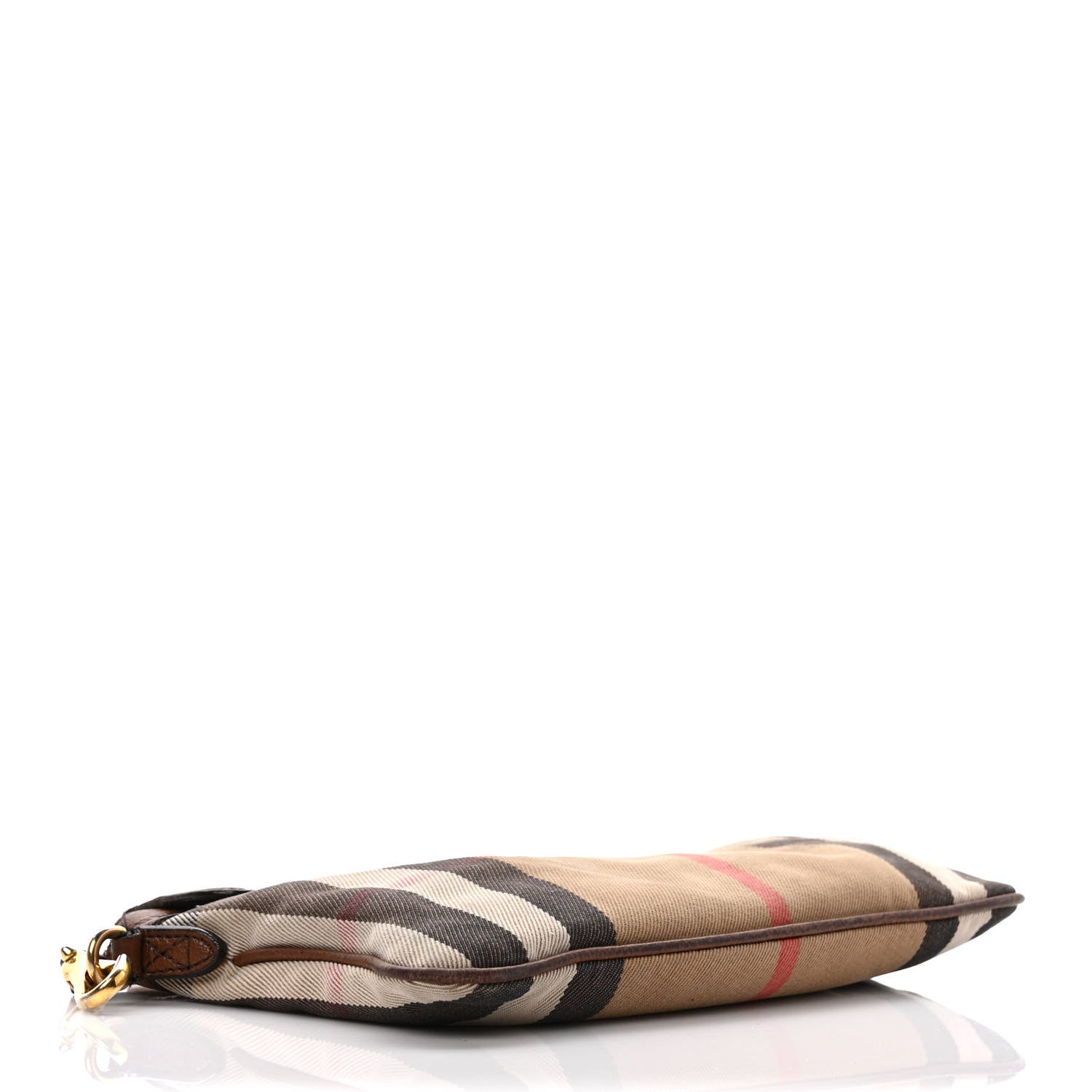 Burberry House Check Derby Peyton Crossbody Clutch Bag Tan 4 of 13