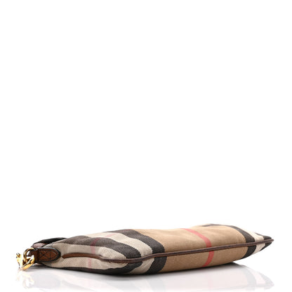 Burberry House Check Derby Peyton Crossbody Clutch Bag Tan 4 of 13