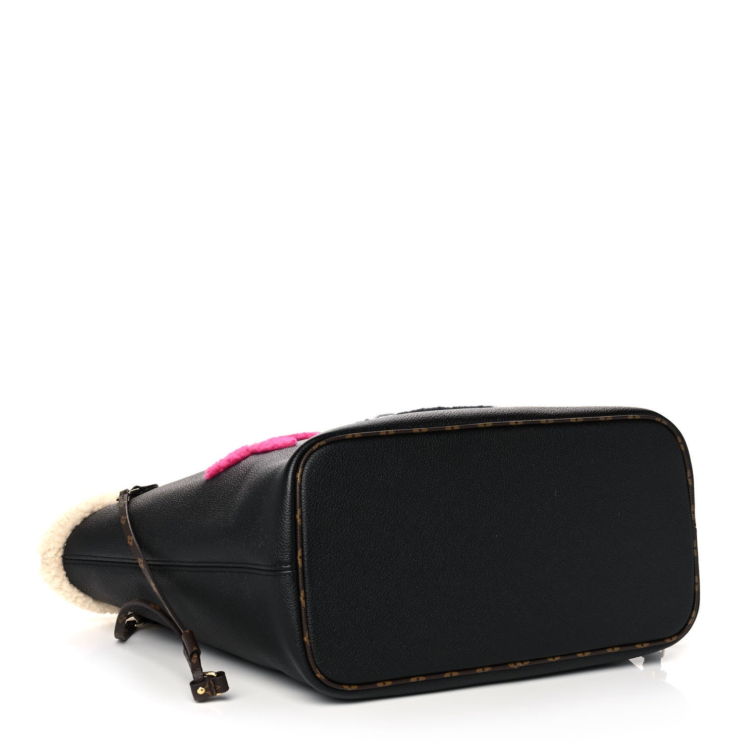 Louis Vuitton Calfskin Monogram Teddy Neverfull MM Black 4 of 10